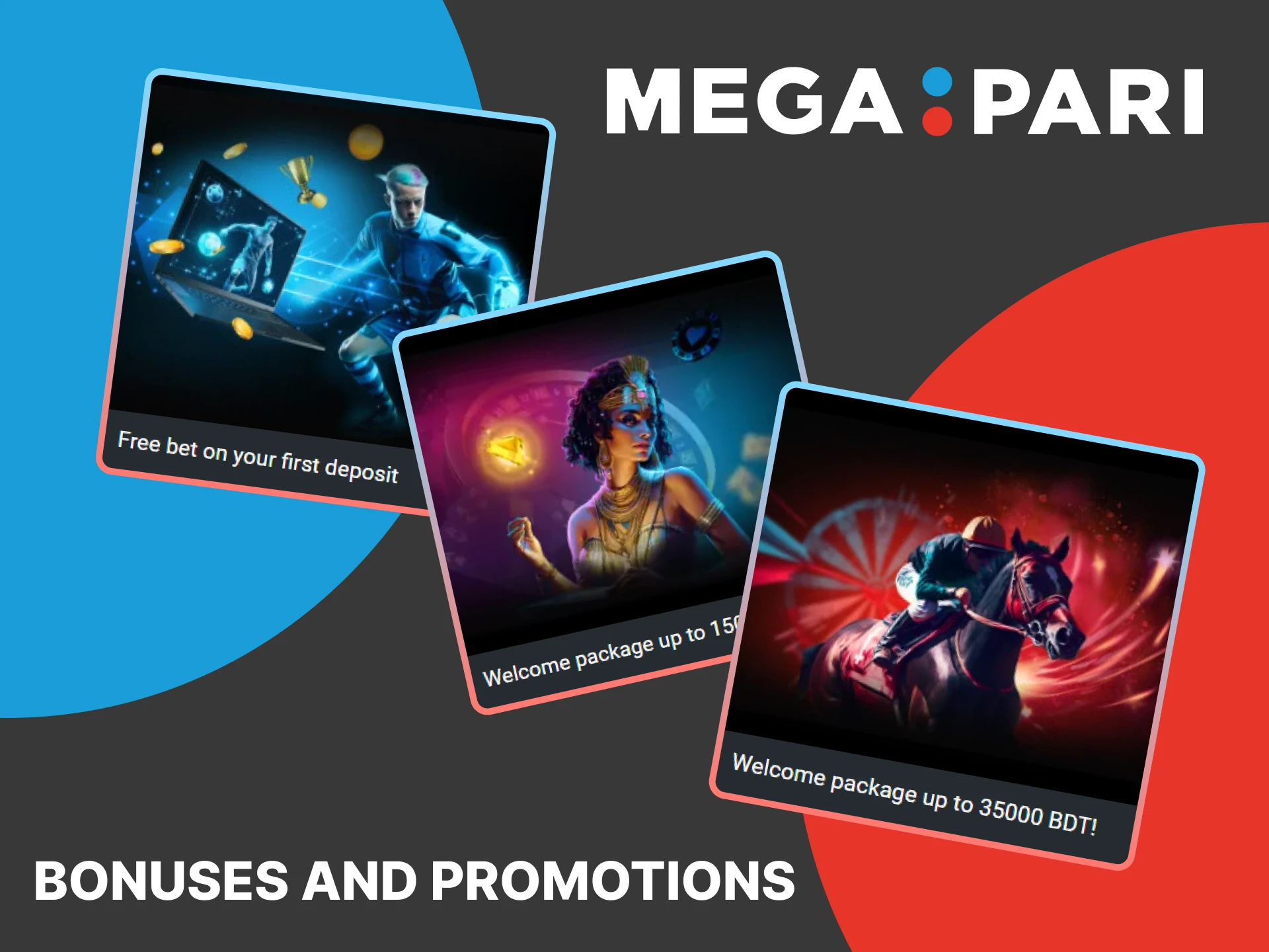 Check out the bonuses and promotions available at MegaPari.