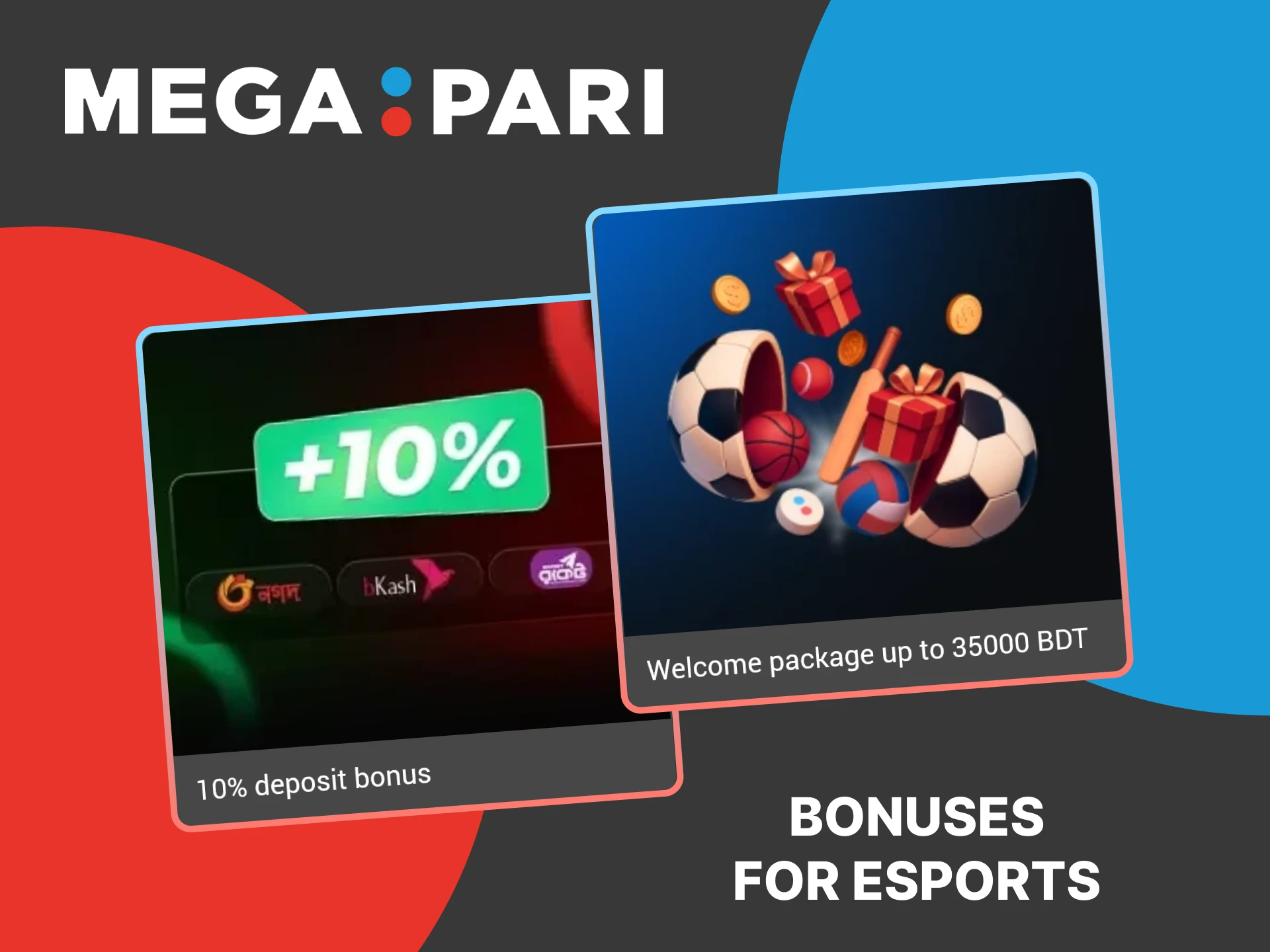 Take advantage of MegaPari bonuses to boost your esports betting success.